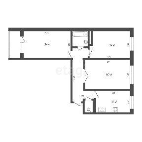 Продается 3-комн. квартира, 65,5 м²