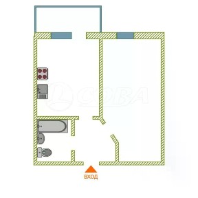 Продается 1-комн. квартира, 38 м²
