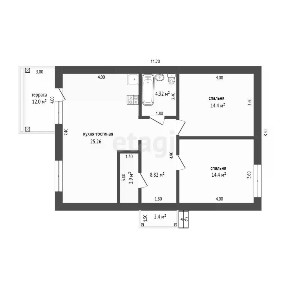 Продается 1-этажный дом, 75 м²