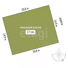 Продается участок, 7,74 сот.