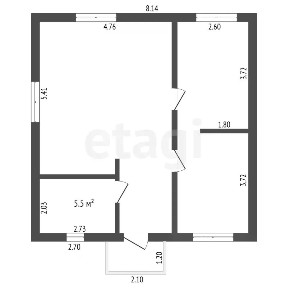 Продается 1-этажный дом, 55 м²