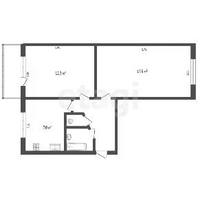 Продается 2-комн. квартира, 43,8 м²