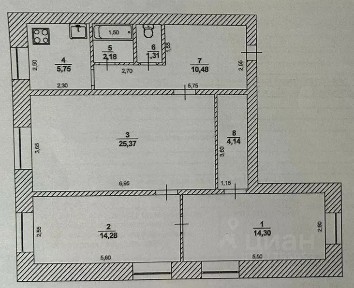 Продается 3-комн. квартира, 78 м²