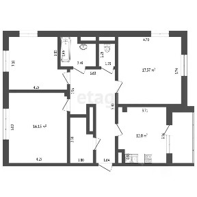 Продается 3-комн. квартира, 84,1 м²