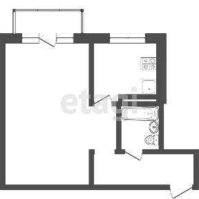 Продается 1-комн. квартира, 30,7 м²
