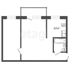 Продается 2-комн. квартира, 43,5 м²