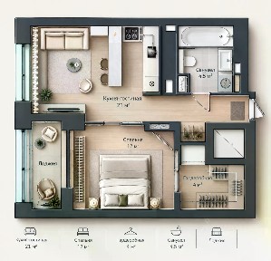 Продается 2-комн. квартира, 45 м²