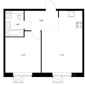 Продается 2-комн. квартира, 44,5 м²