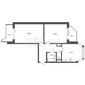 Продается 2-комн. квартира, 59 м²