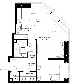 Продается 1-комн. квартира, 51,52 м²