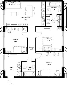 Продается 3-комн. квартира, 89,4 м²