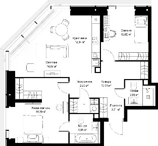 Продается 2-комн. квартира, 78,63 м²