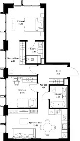 Продается 2-комн. квартира, 66,7 м²