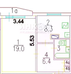Продается 1-комн. квартира, 37,6 м²