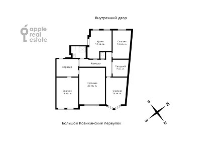 Продается 4-комн. квартира, 117,3 м²