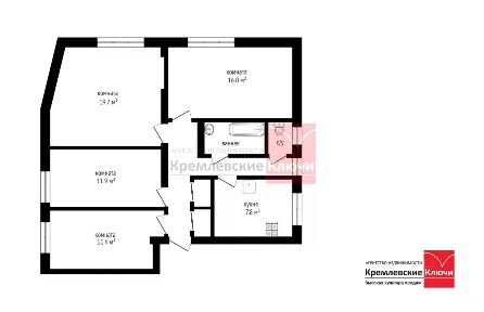 Продается 4-комн. квартира, 82,5 м²