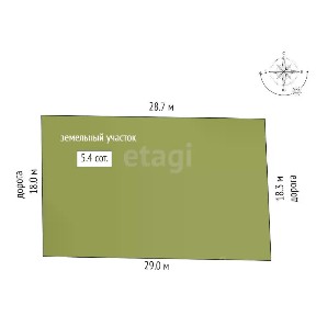 Продается участок, 5,42 сот.