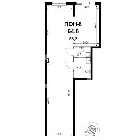 Продается помещение свободного назначения, 64,8 м²
