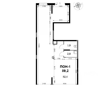 Продается помещение свободного назначения, 89,2 м²