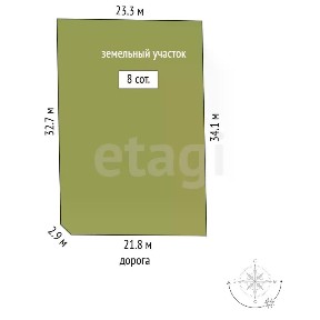 Продается участок, 8 сот.