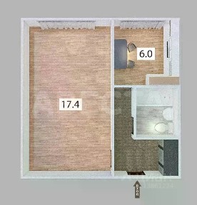 Продается 1-комн. квартира, 29,8 м²