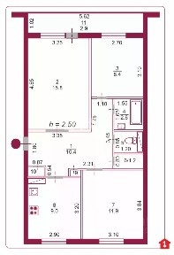 Продается 3-комн. квартира, 61,1 м²