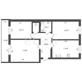 Продается 3-комн. квартира, 64,5 м²
