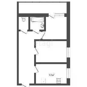 Продается 2-комн. квартира, 51,2 м²
