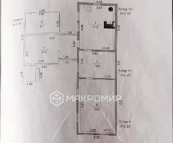 Продается 1-этажный дом, 75,2 м²
