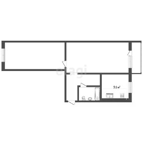 Продается 2-комн. квартира, 44,1 м²