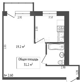 Продается 1-комн. квартира, 31,2 м²