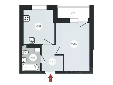 Сдается 1-комн. квартира, 35 м²
