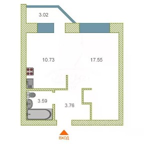Продается 1-комн. квартира, 38 м²