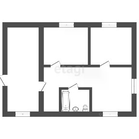 Продается 1-этажный дом, 62,2 м²