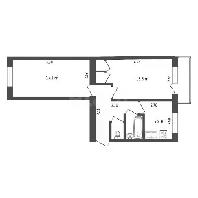 Продается 2-комн. квартира, 43 м²
