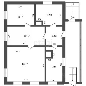 Продается 1-этажный дом, 58 м²