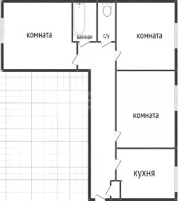 Продается 3-комн. квартира, 59,1 м²