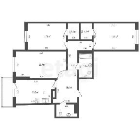 Продается 3-комн. квартира, 105 м²