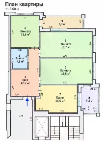 Продается 3-комн. квартира, 92 м²