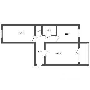 Продается 2-комн. квартира, 62,3 м²