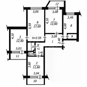 Продается 4-комн. квартира, 77,9 м²