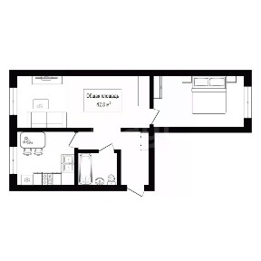 Продается 2-комн. квартира, 42,8 м²