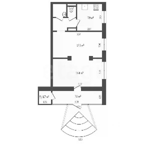 Продается торговая площадь, 49,9 м²
