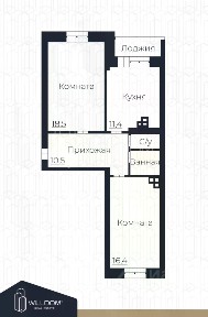Продается 2-комн. квартира, 61,1 м²