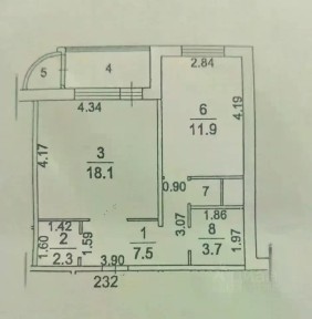 Продается 1-комн. квартира, 44,6 м²