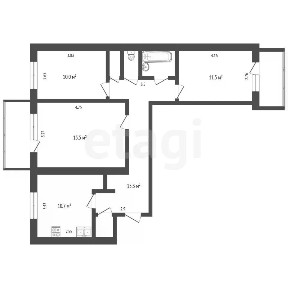 Продается 3-комн. квартира, 71,6 м²