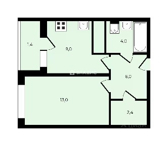 Продается 1-комн. квартира, 35,2 м²