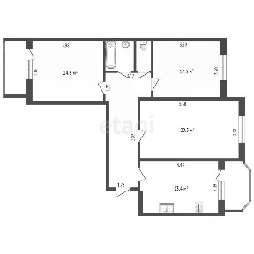 Продается 3-комн. квартира, 83,3 м²