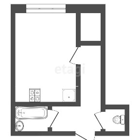Продается студия, 27 м²