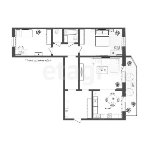 Продается 3-комн. квартира, 92,9 м²